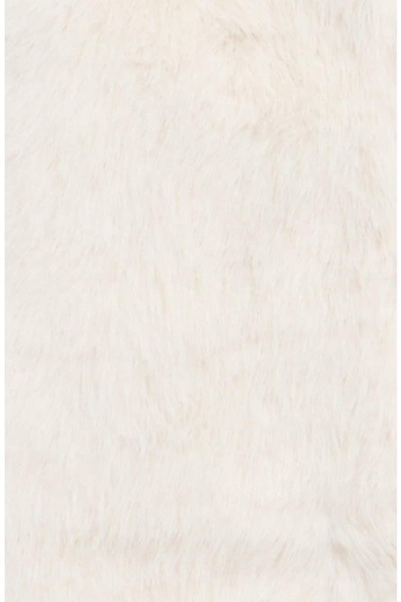 Faux Fur Jacket, Alternate, color, SOFT WHITE