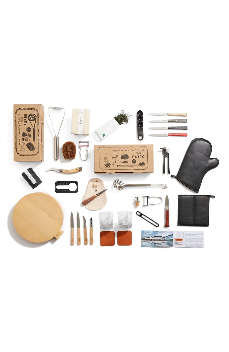 Malle W. Trousseau Calfskin Leather Oven Mitt & Pot Holder, Alternate, color,