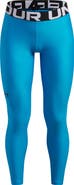 Under Armour Kids' HeatGear® Logo Jacquard Waistband Leggings