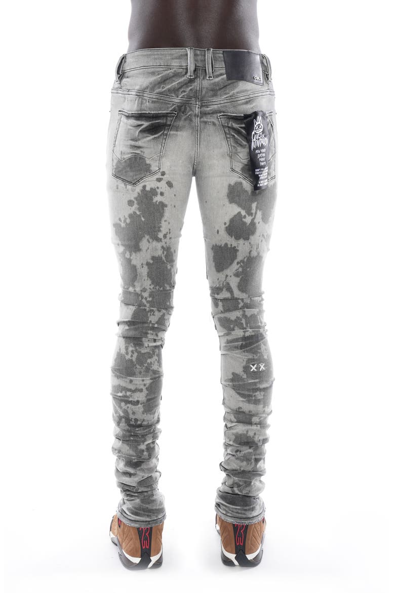 Punk Nomad Distressed Super Skinny Jeans, Alternate, color, SILAS