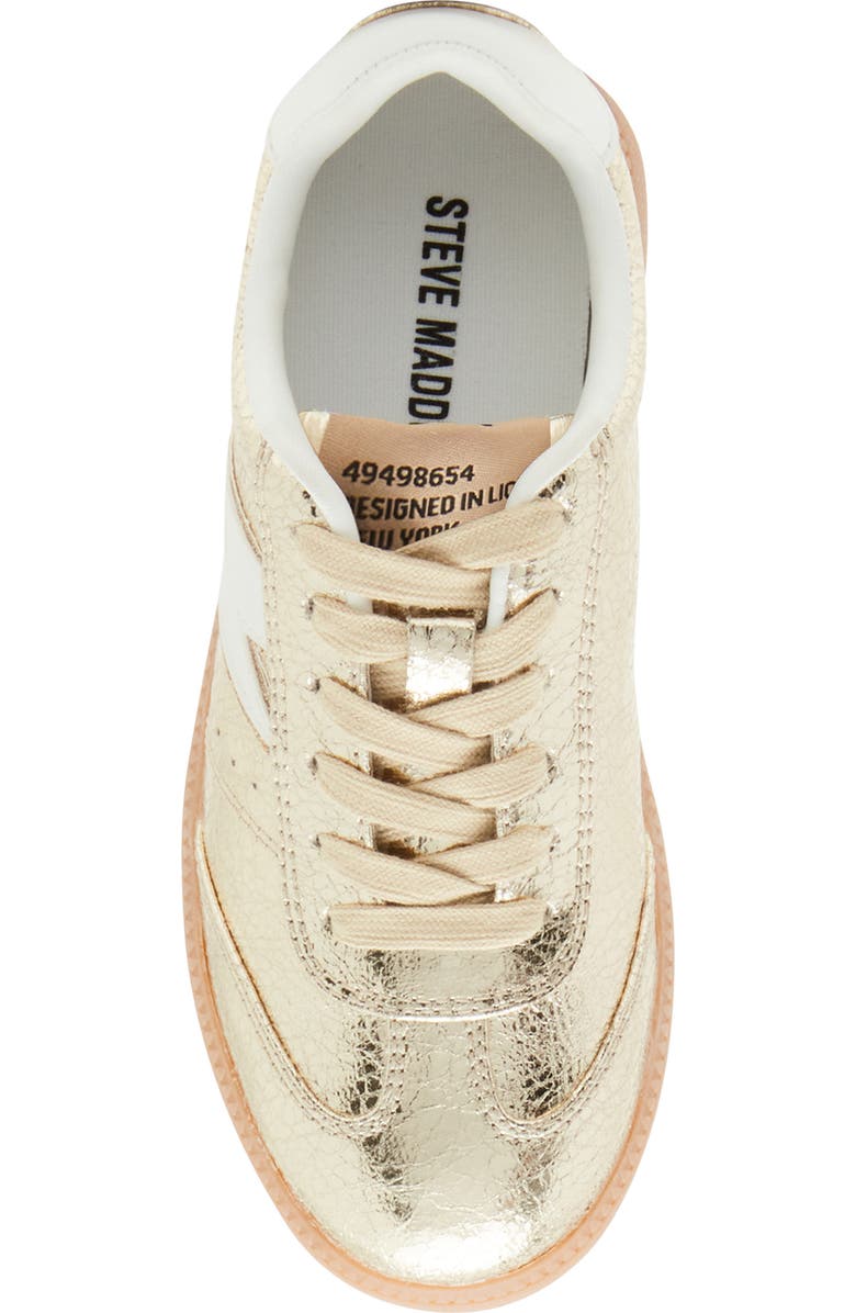 Steve Madden Kids' Ttrio Sneaker, Alternate, color, Gold