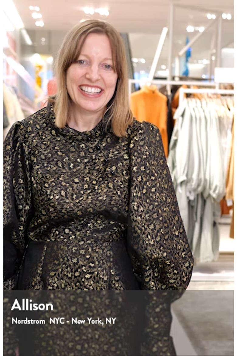 Xscape High/Low Flounce Midi Dress video
