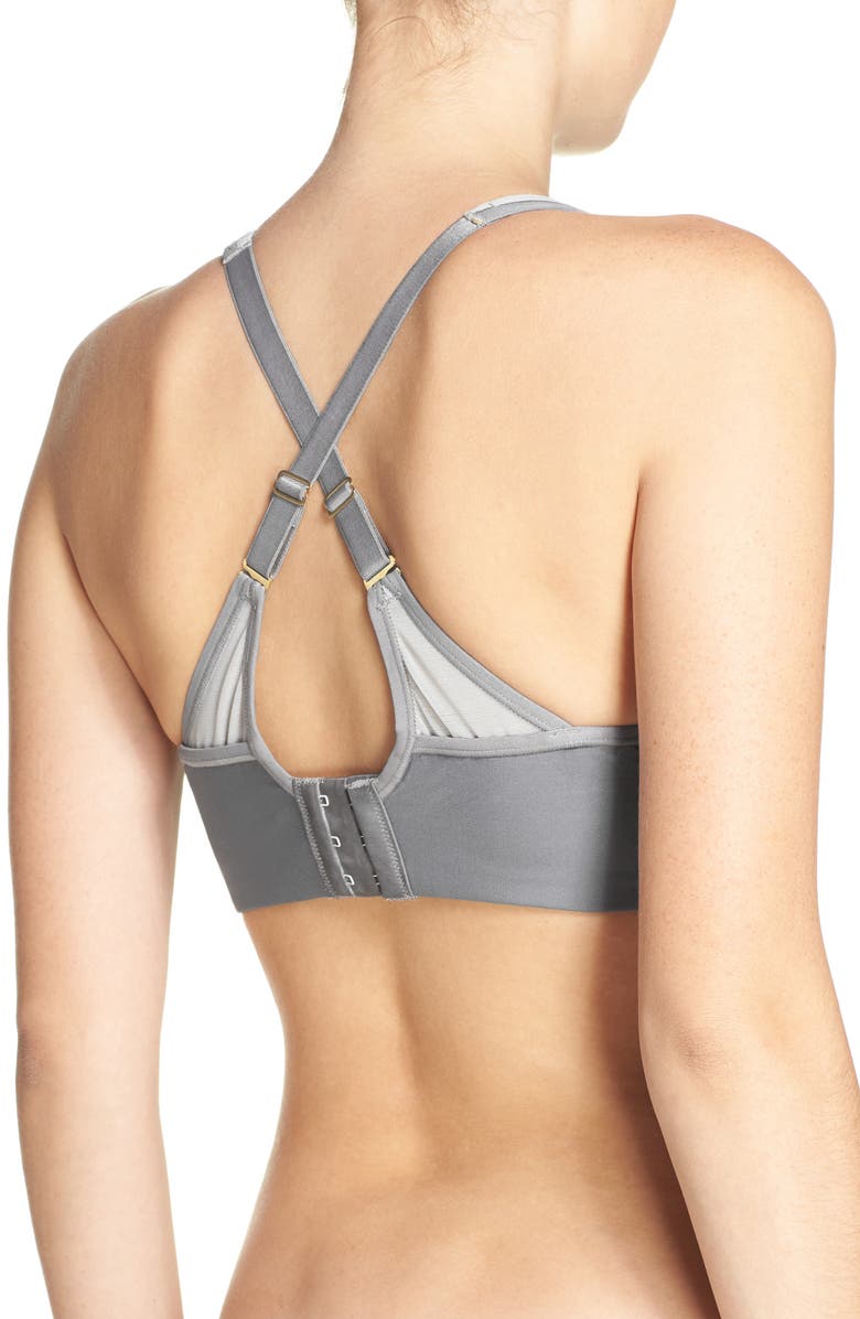 Natori Zen Convertible Underwire Sports Bra, Alternate, color, Grey/ Feather Grey