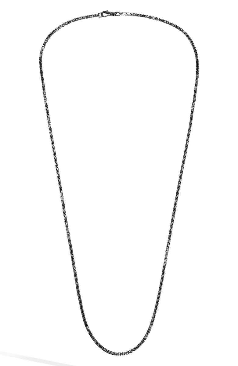 John Hardy Men's Classic Box Chain Necklace, Main, color, 
