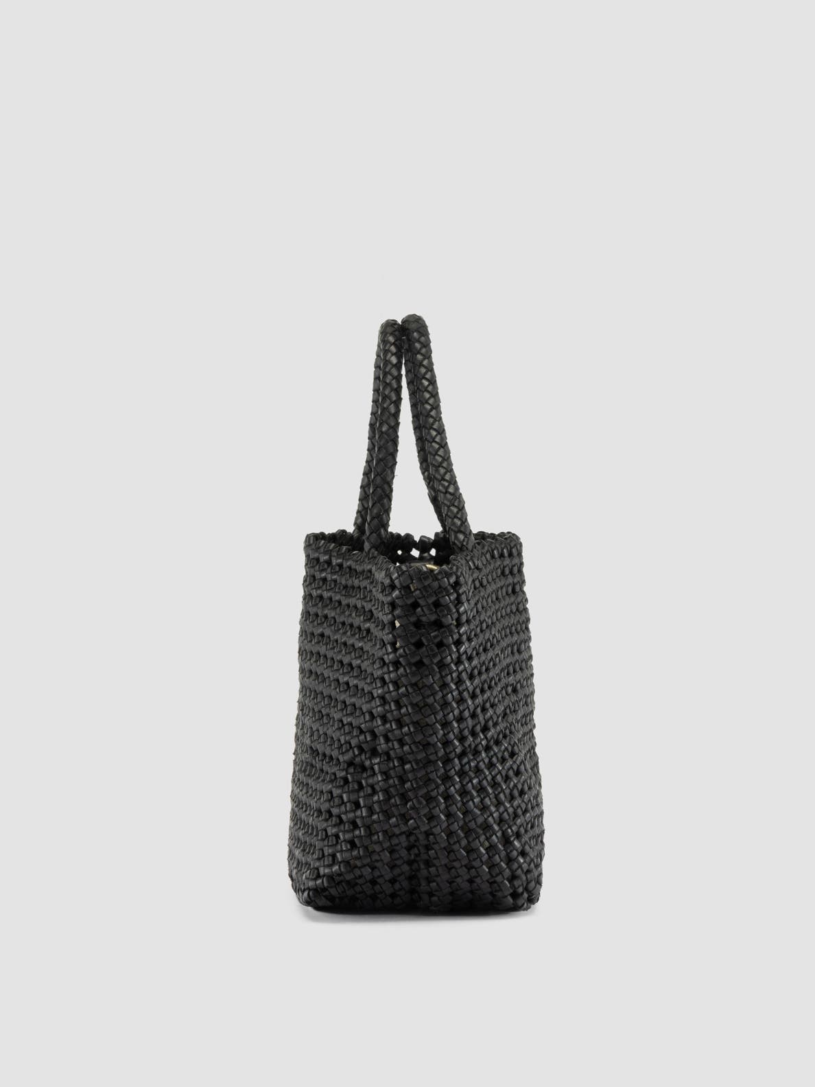 Officine Creative Vicky 001 Hand-Woven Mini Bag, Alternate, color, Black