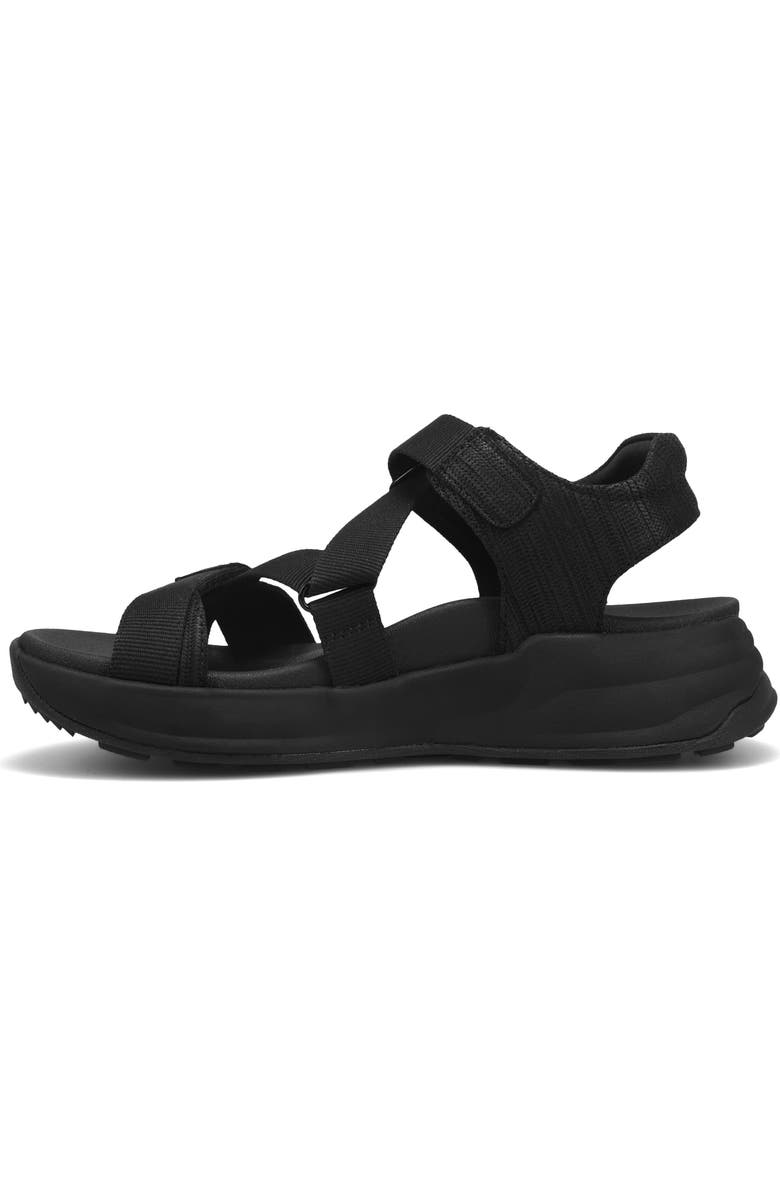 Taos Super Z Sandal, Alternate, color, Black/ Black