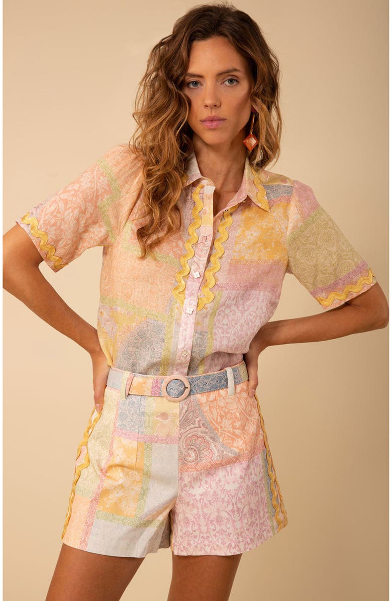 Hale Bob Oakley Belted Shorts, Main, color,