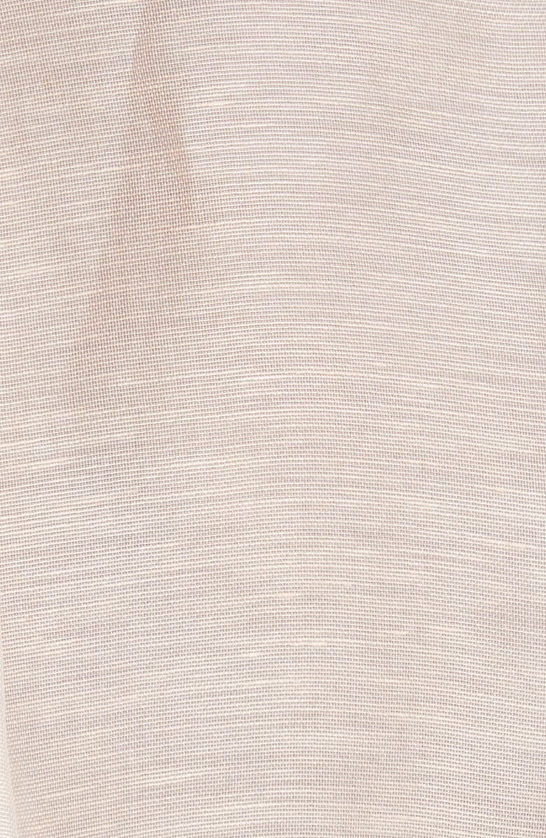 Zimmermann Dancer Tie Neck Linen & Silk Organza Blouse, Alternate, color,