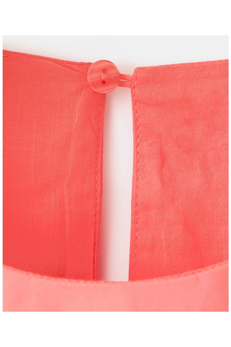 Bubble Hem Sleeveless Cotton Top, Alternate, color, CORAL RED