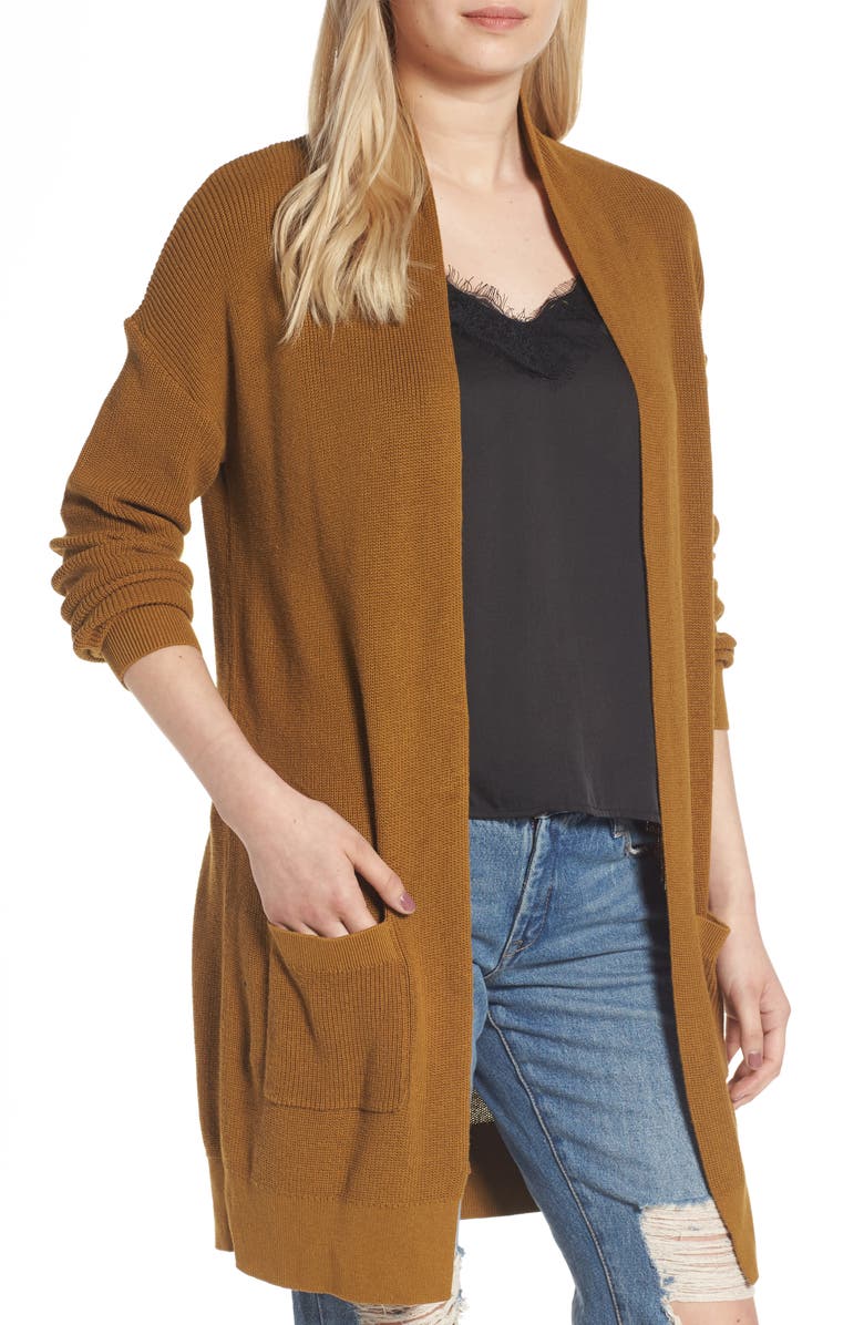 BP. Lightweight Rib Stitch Cardigan, Main, color,