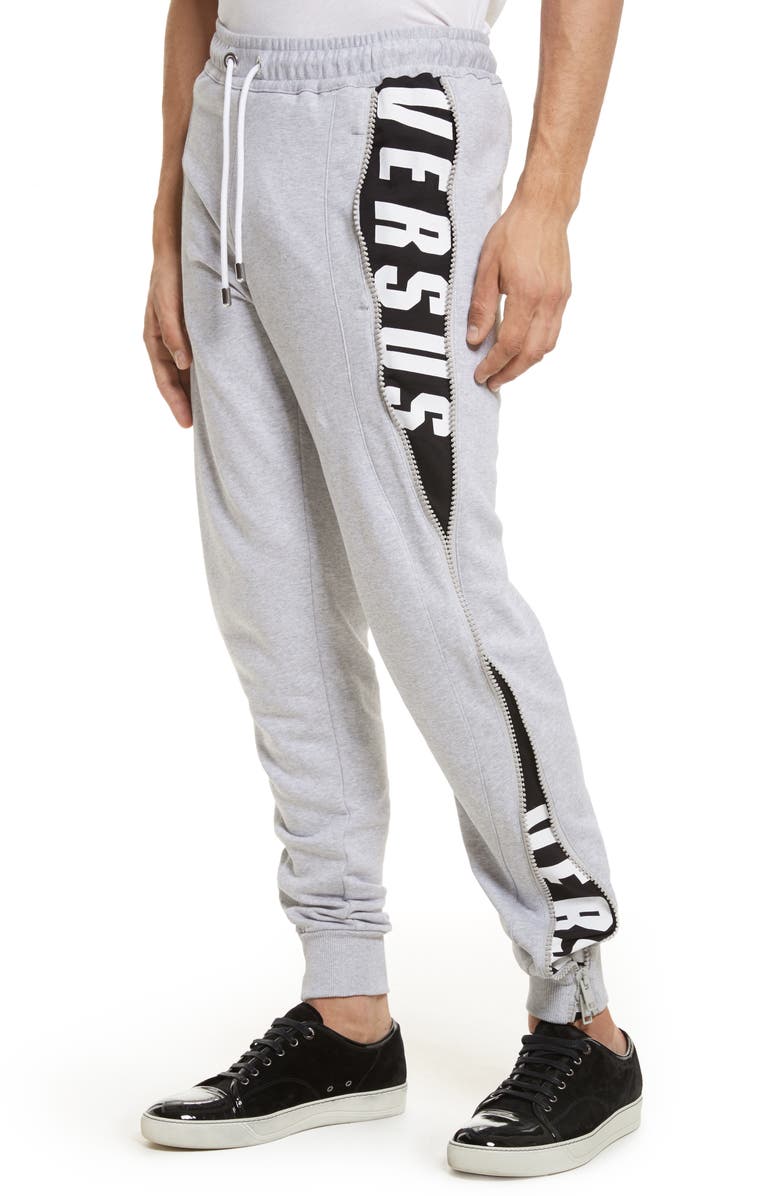 VERSUS Versace Side Zip Sweatpants, Alternate, color, 