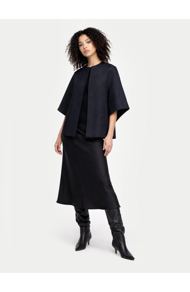 Gobi Cashmere Cashmere Poncho Jacket, Alternate, color, Black