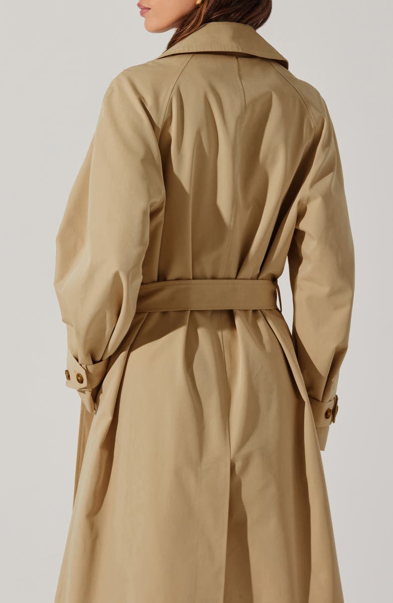 ASTR the Label Meryll Trench Coat, Alternate, color, Khaki