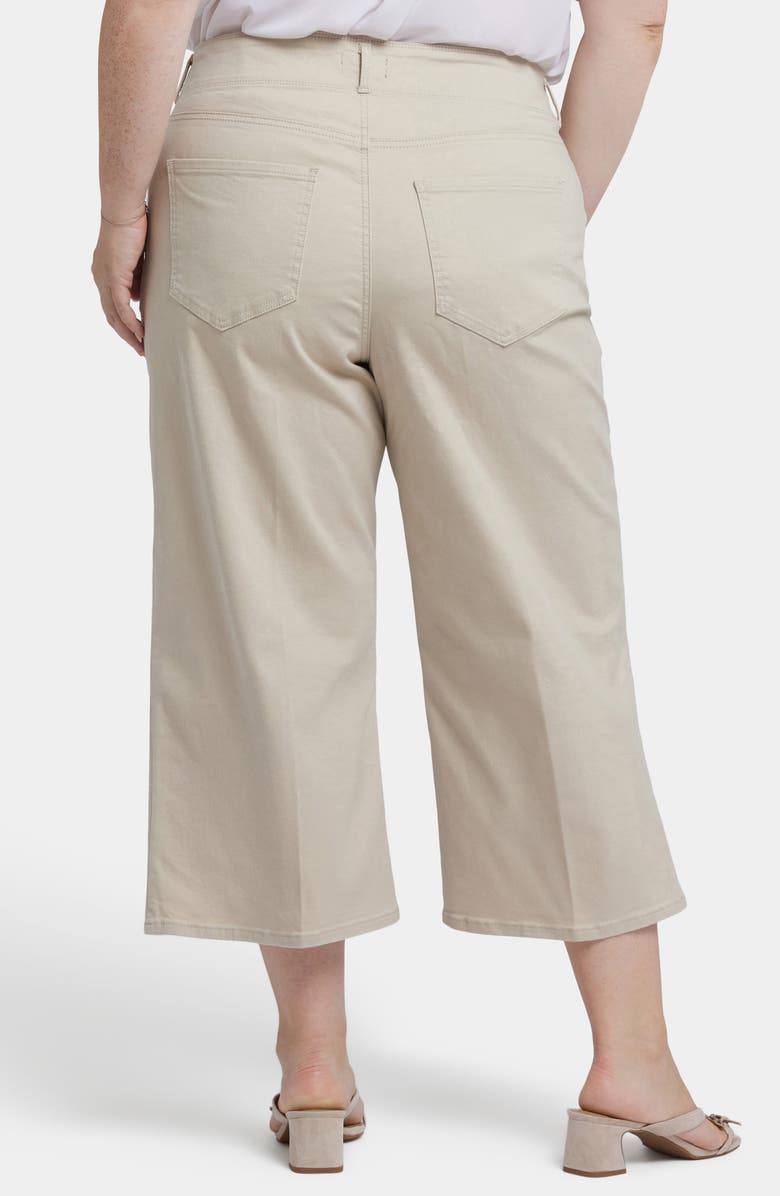 NYDJ Brigitte High Waist Wide Leg Capri Jeans, Alternate, color, Feather