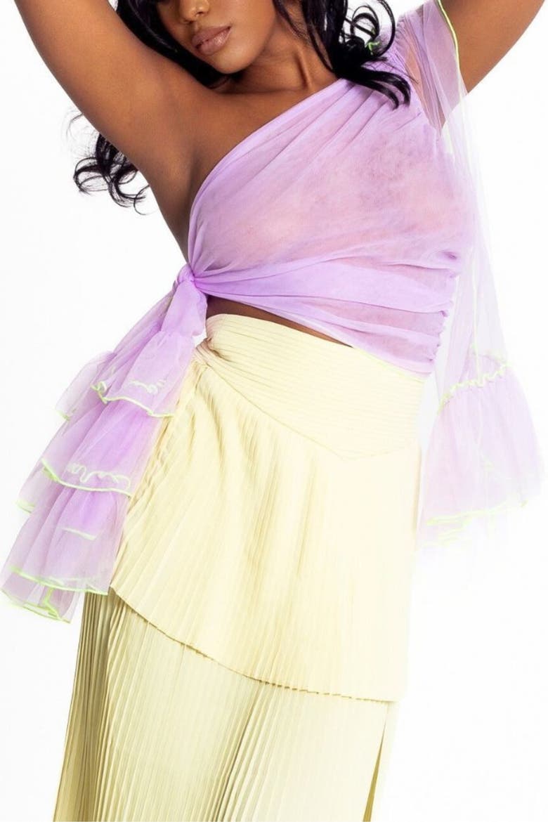 Palmalita One-Shoulder Crop, Alternate, color, Lavender