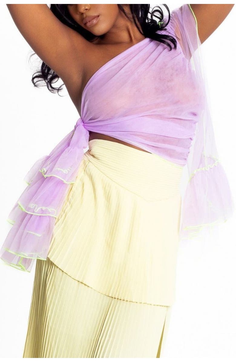 Bohn Jsell Palmalita One-Shoulder Crop, Alternate, color, Lavender