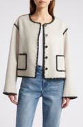 Rails Melanie Embroidered Detail Wool Blend Jacket