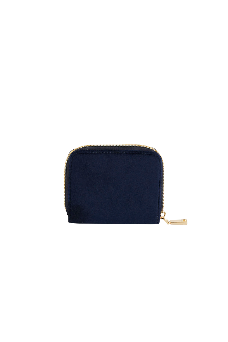 Floral Velvet Purse Small, Alternate, color, Navy