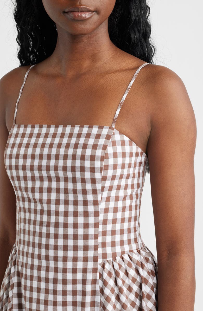 Lucy Paris Kalley Sleeveless Cotton Maxi Dress, Alternate, color, Brown