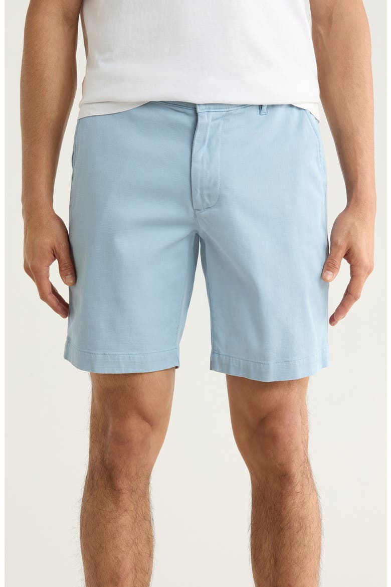 Wanderer 8.5-Inch Stretch Cotton Chino Shorts, Main, color, FRESH WATER