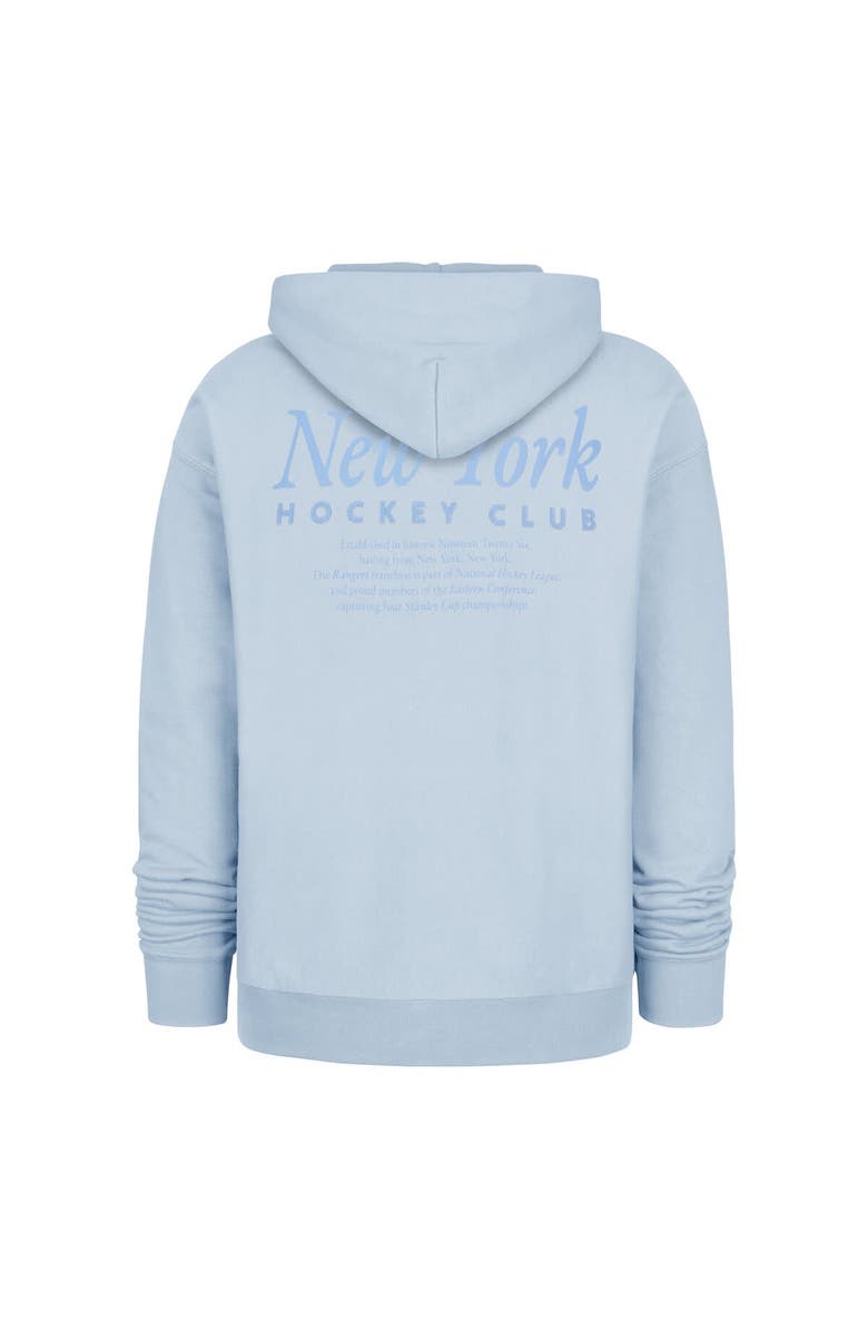 '47 Men's '47 Light Blue New York Rangers Foundation Pullover Hoodie, Alternate, color, Light Blue