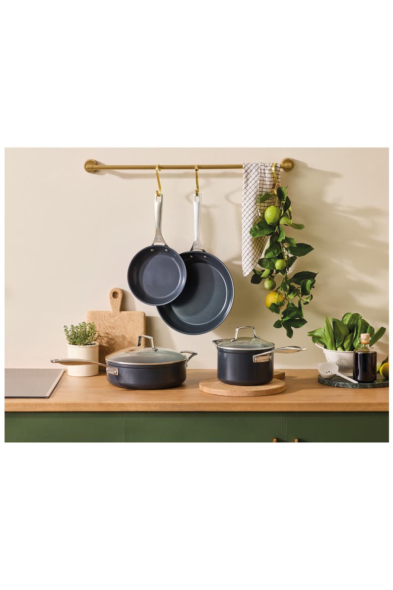 6-Piece Essential Nonstick Ceramic Cookware Set, Alternate, color, BLACK