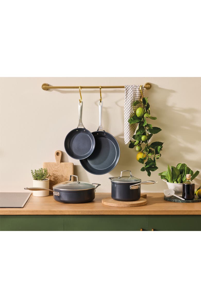 Le Creuset 6-Piece Essential Nonstick Ceramic Cookware Set, Alternate, color, Black