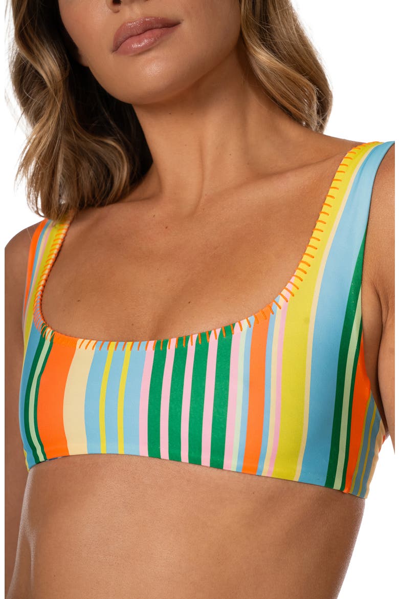Deep Sea Lines Danna Reversible Bikini Top, Alternate, color, OPEN BLUE