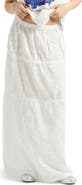 Brixton The Abigail Tiered Cotton Maxi Skirt