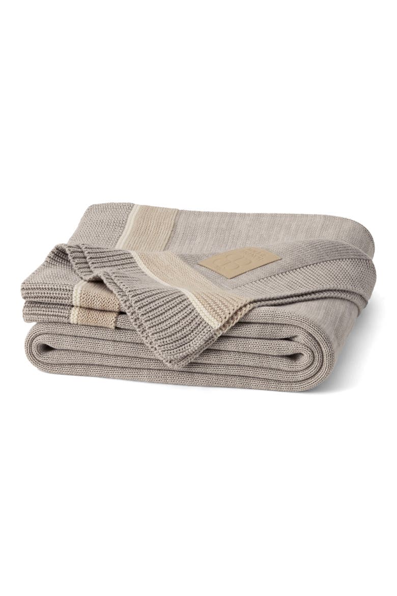 Court Knit Throw Blanket, Main, color, HEATHERED PEWTER