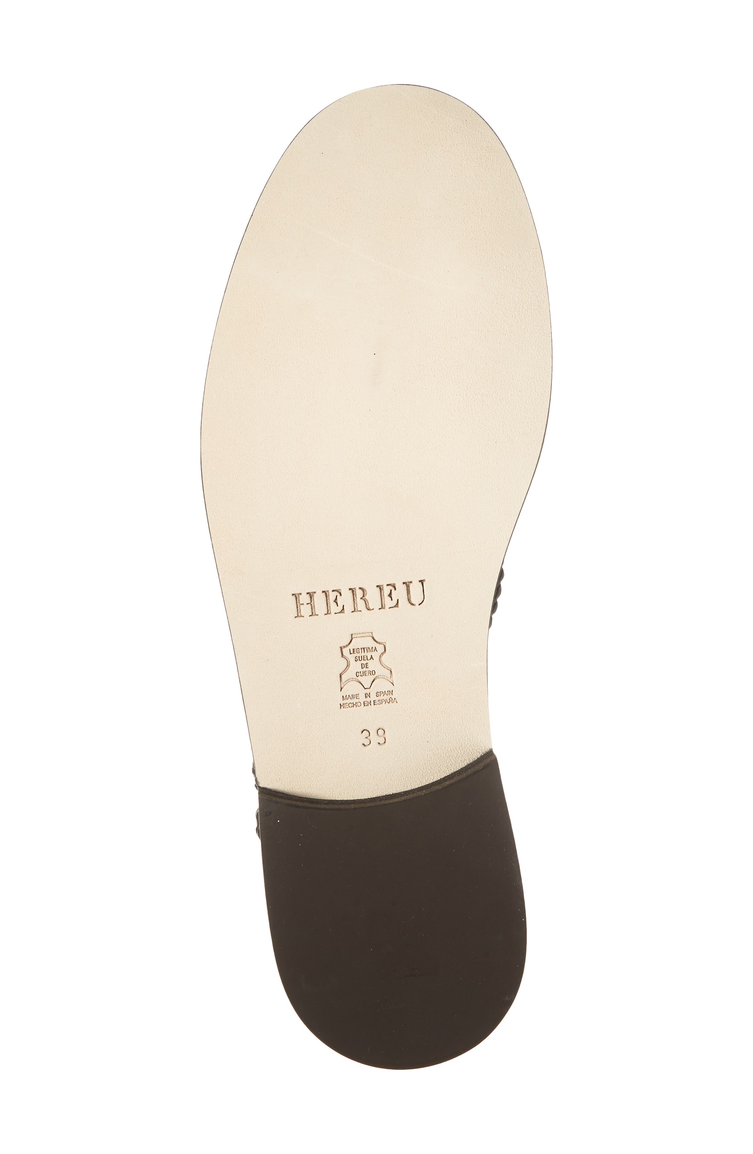 Ranya Leather Flat, Alternate, color, DARK BROWN