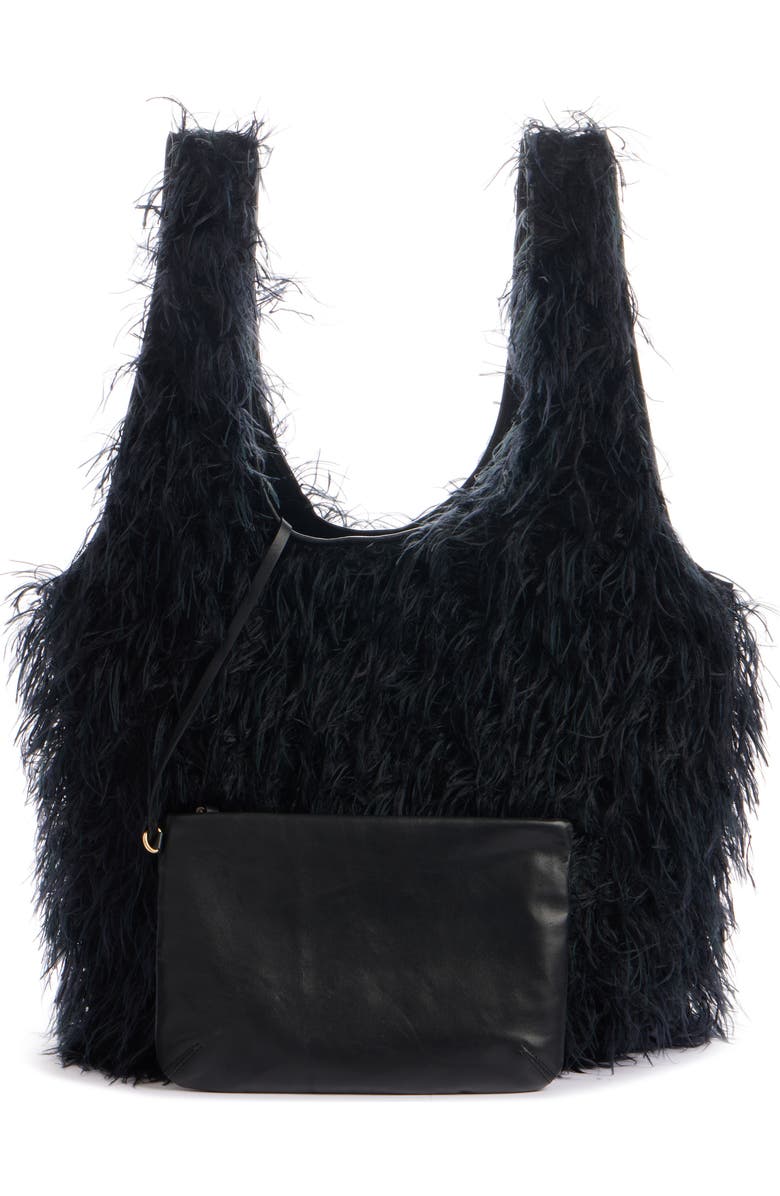 Dries Van Noten Shaggy Faux Fur Tote, Alternate, color,