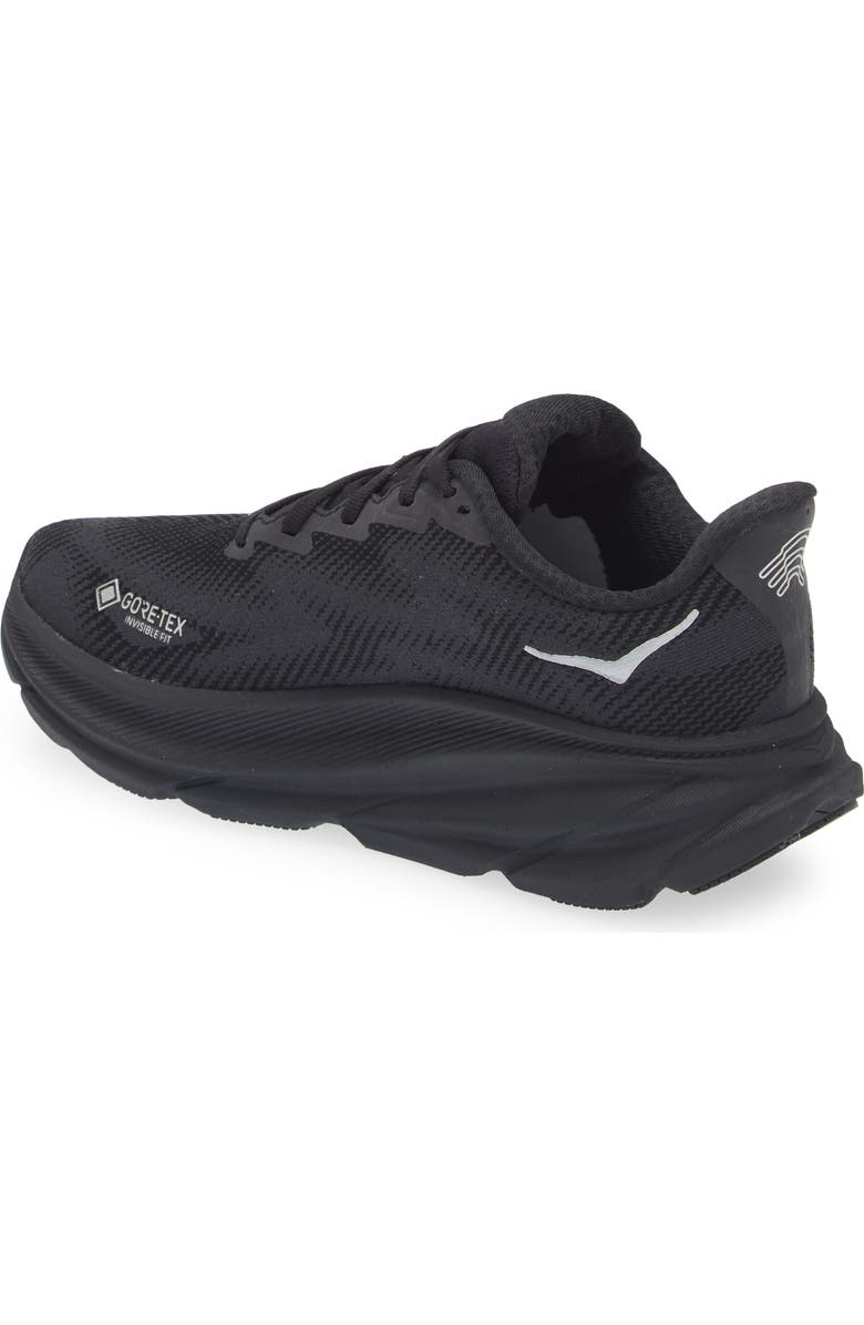 HOKA Clifton 9 GTX Shoe, Alternate, color, Black / Black