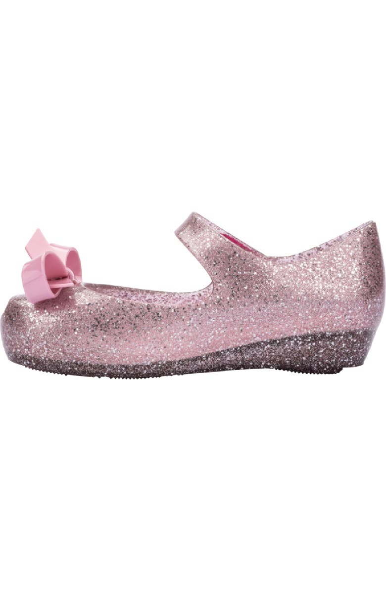 Mini Melissa Kids' Ultrabow Mary Jane, Alternate, color, Pink Glitter