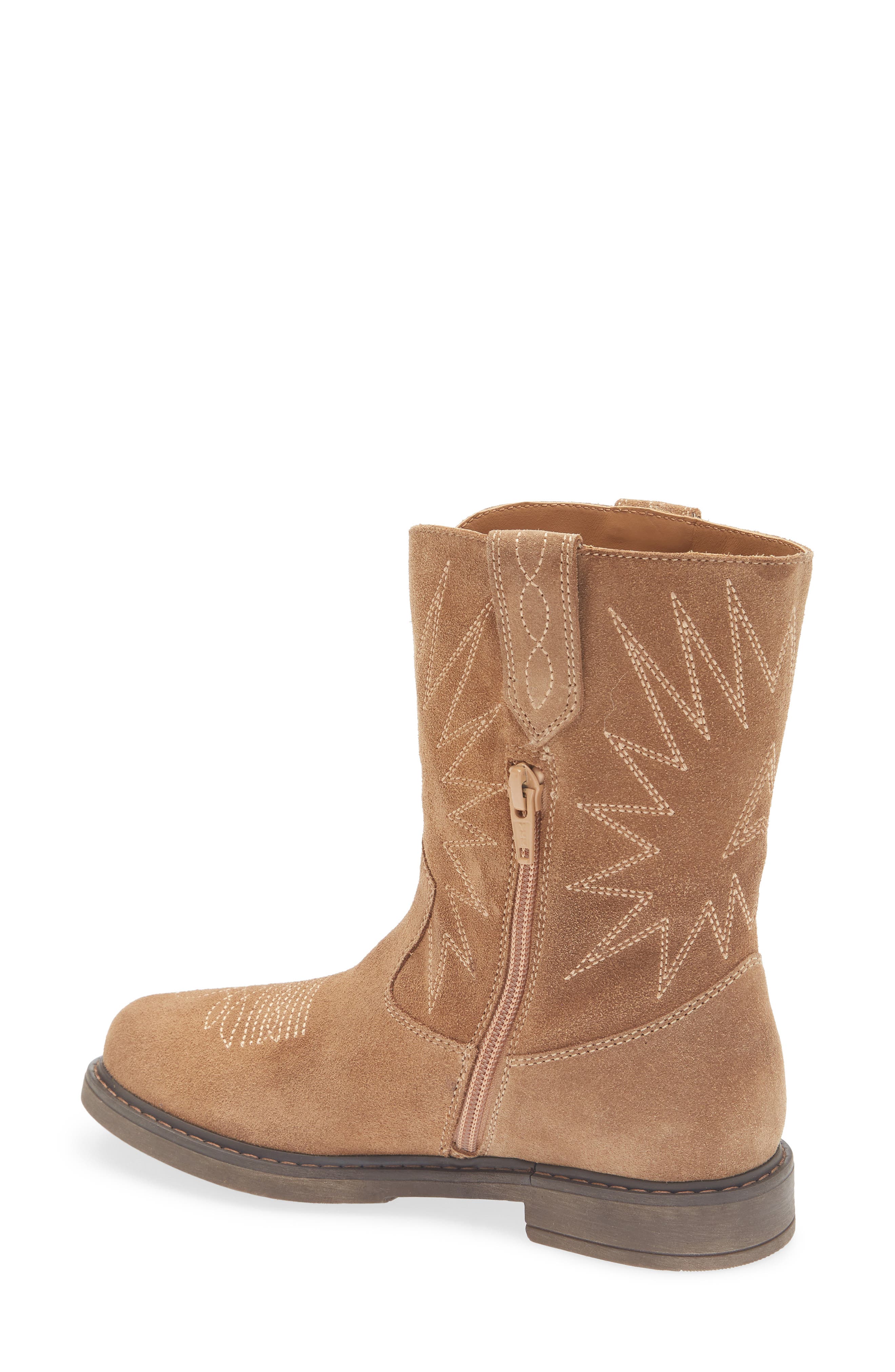 Golden Goose Kids' Wish Star Biker Boot, Alternate, color, Light Brown