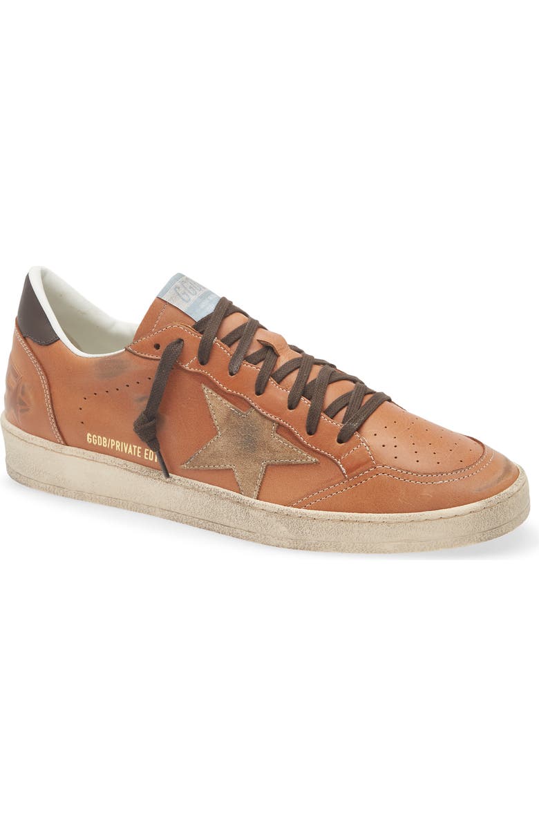 Golden Goose Ball Star Sneaker, Main, color, Brown/Dk Brown Beige