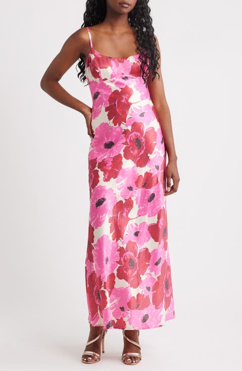 Faye Floral Print Slipdress