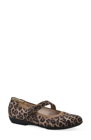 Cliffs By White Mountain Carwen Mary Jane Flat In Animal Print