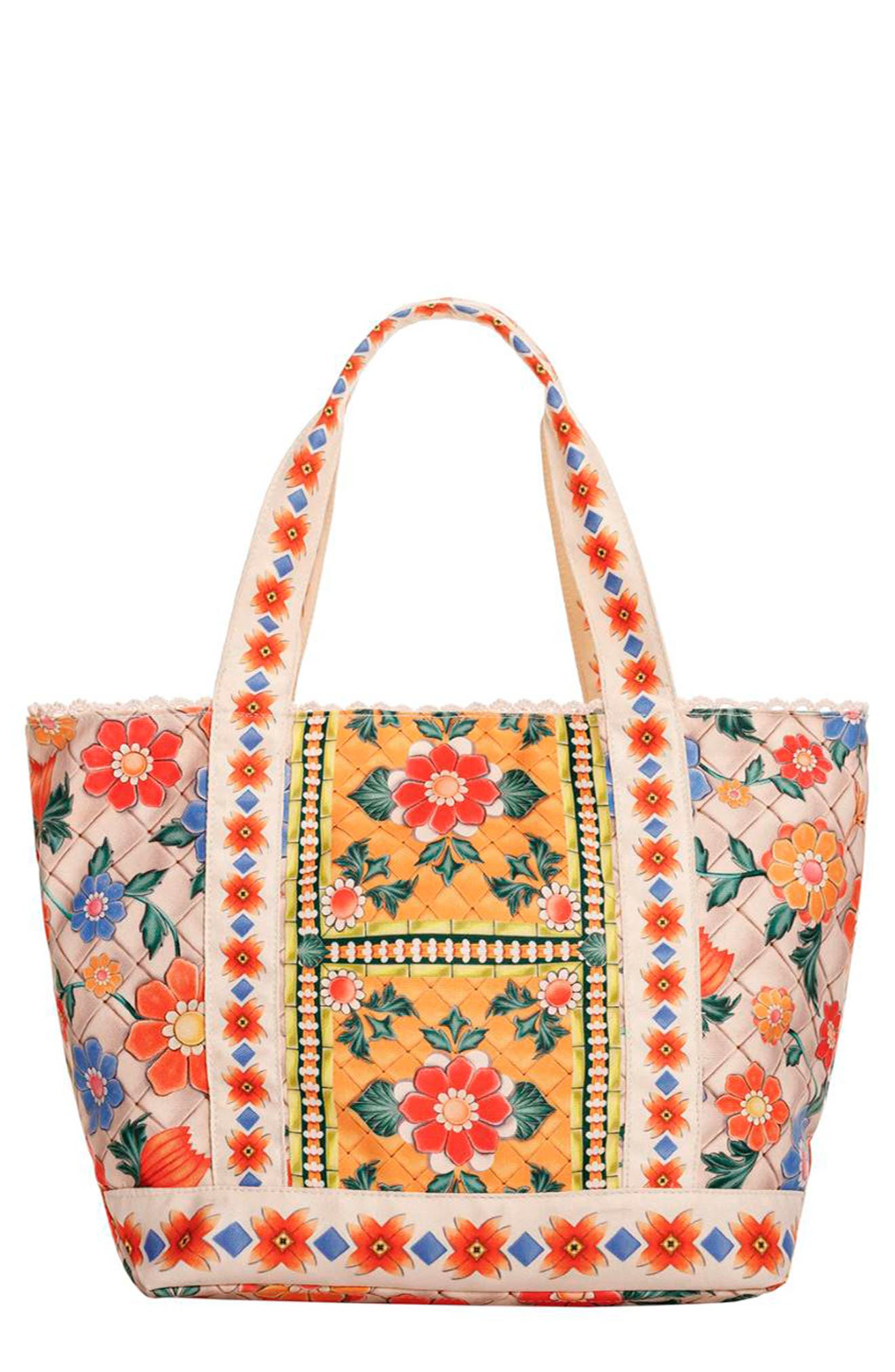 Agua Bendita Ace Tile Tote Bag, Main, color, 
