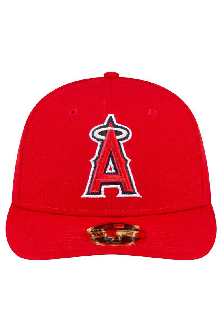 Men's New Era  Red Los Angeles Angels Game Authentic Collection On-Field Low Profile 59FIFTY Fitted Hat, Alternate, color, Red