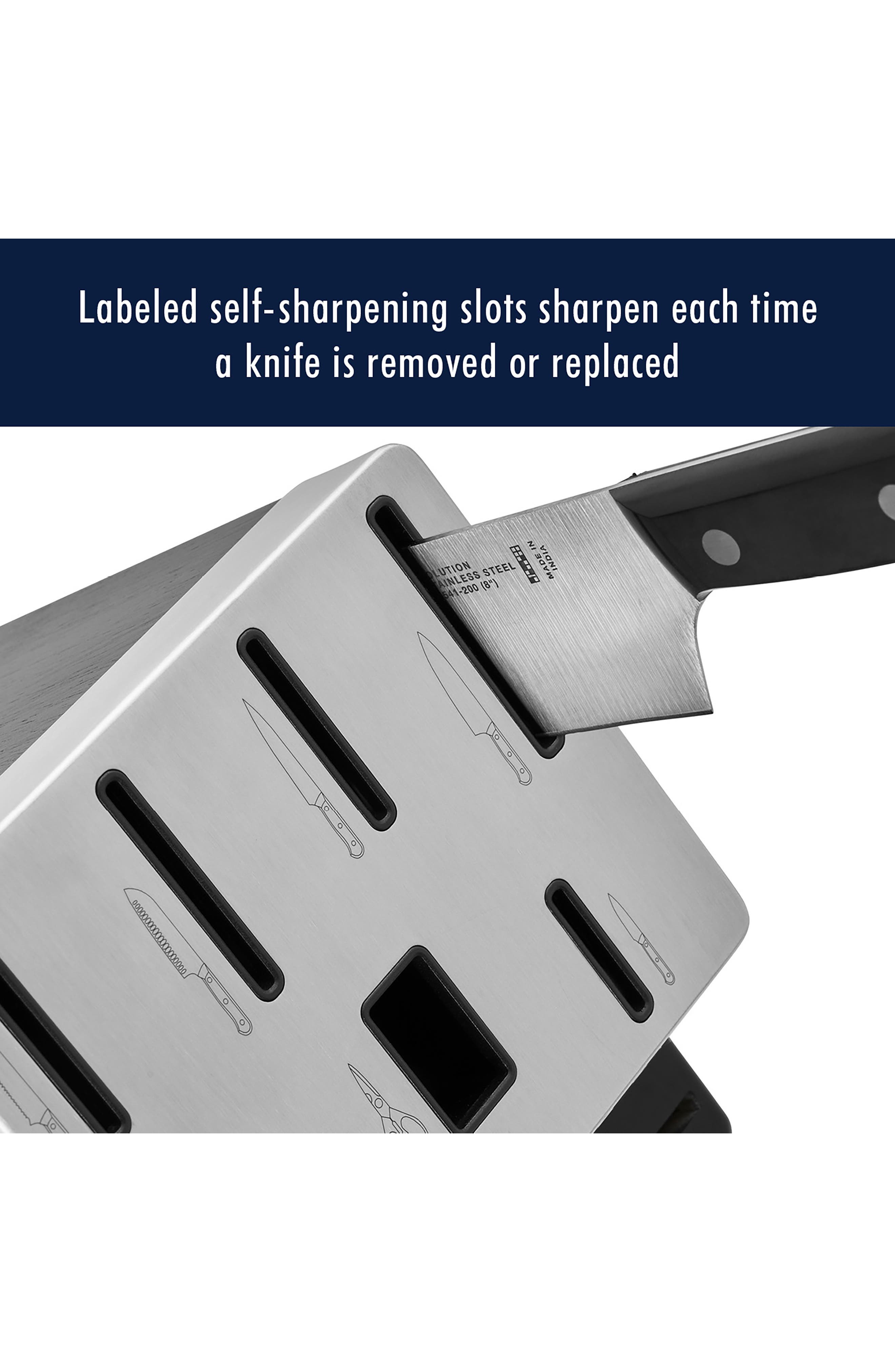 Solution 16-Piece Self Sharpening Knife Block Set - Thumbnail 5