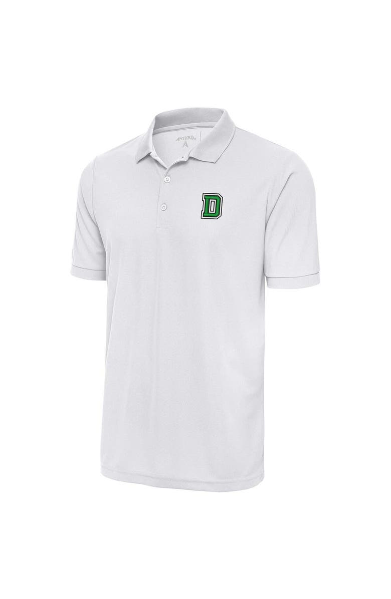 ANTIGUA Men's Antigua White Dartmouth Big Green Big & Tall Legacy Pique Polo, Main, color,