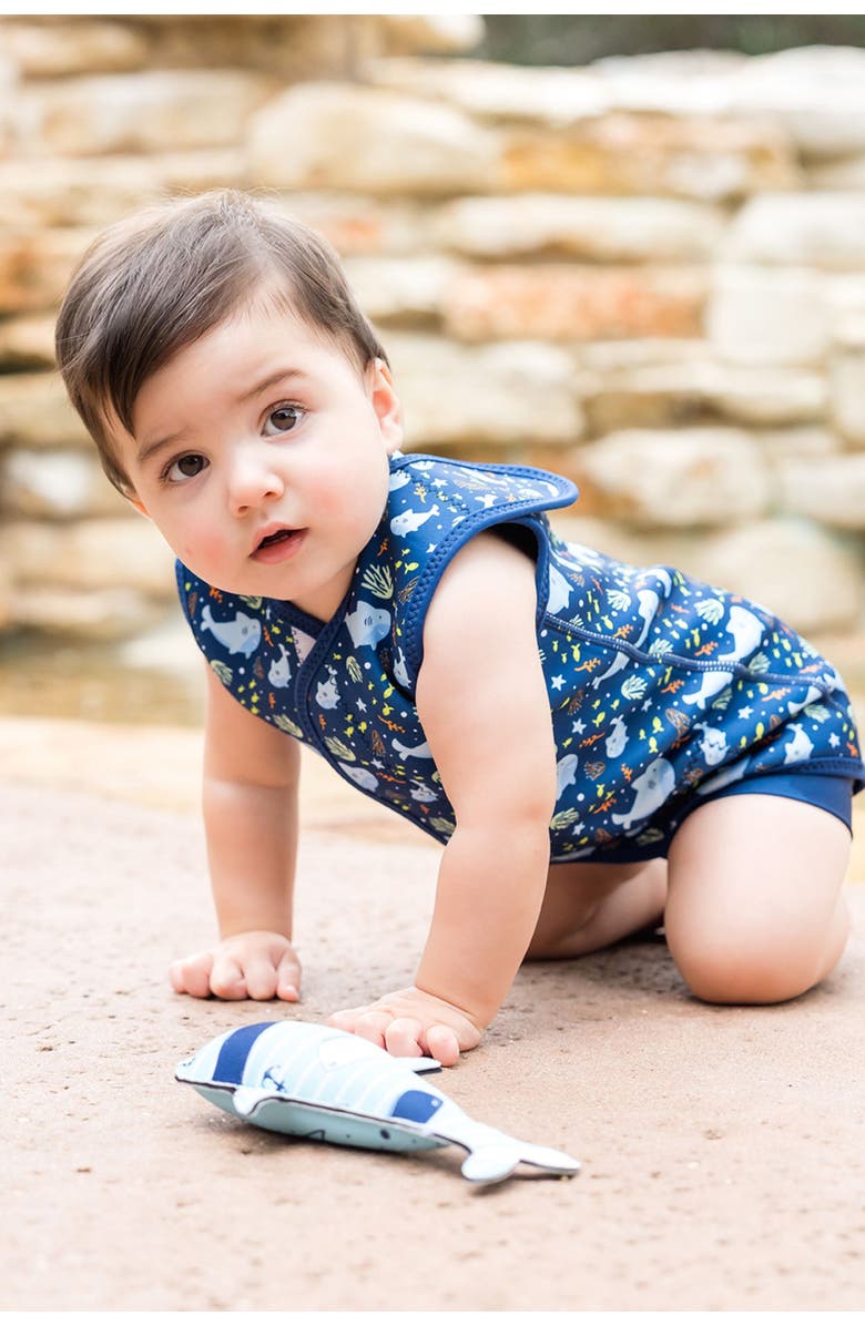Splash About Baby Wrap Neoprene Wetsuit, Alternate, color, Shark Reef