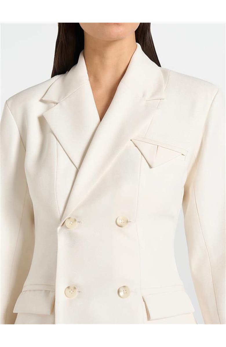 Manière De Voir Maia Double Breasted Blazer, Alternate, color, Off White