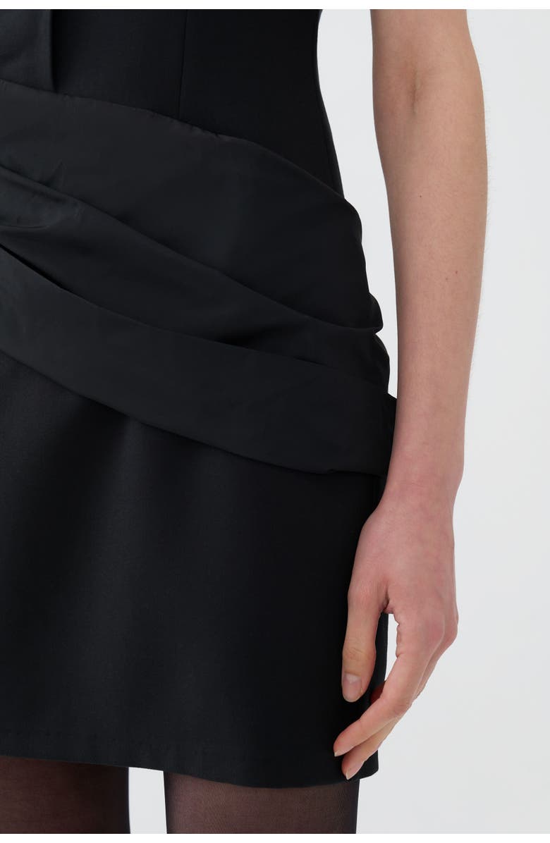 Nocturne Shoulder Pad Mini Dress, Alternate, color, 