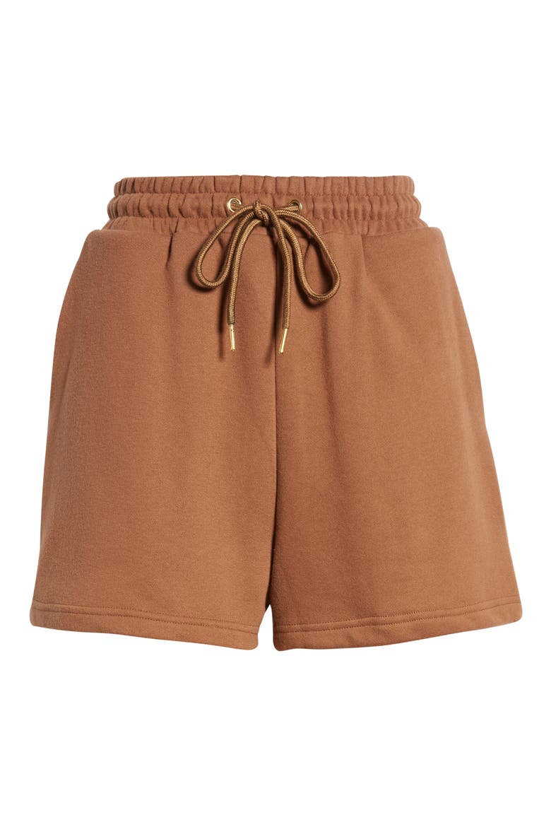 Drew Fleece Shorts, Alternate, color, PECAN