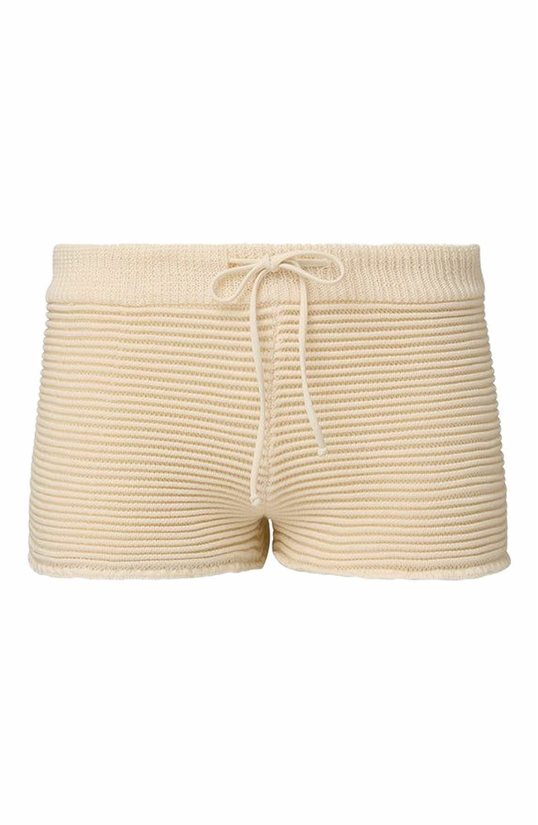 WeWoreWhat Crochet Hot Shorts, Main, color, Off-White