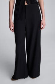 Kenneth Cole Wide Leg Side Pleat Pants