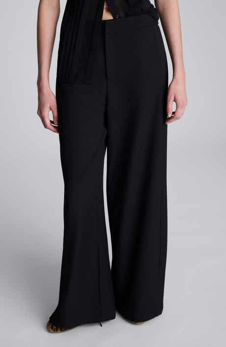 Kenneth Cole Wide Leg Side Pleat Pants