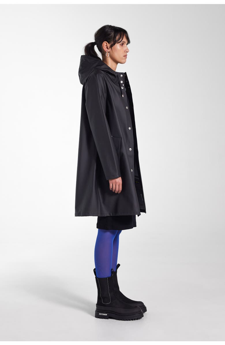 Stutterheim Mosebacke Lightweight Raincoat, Alternate, color, Black